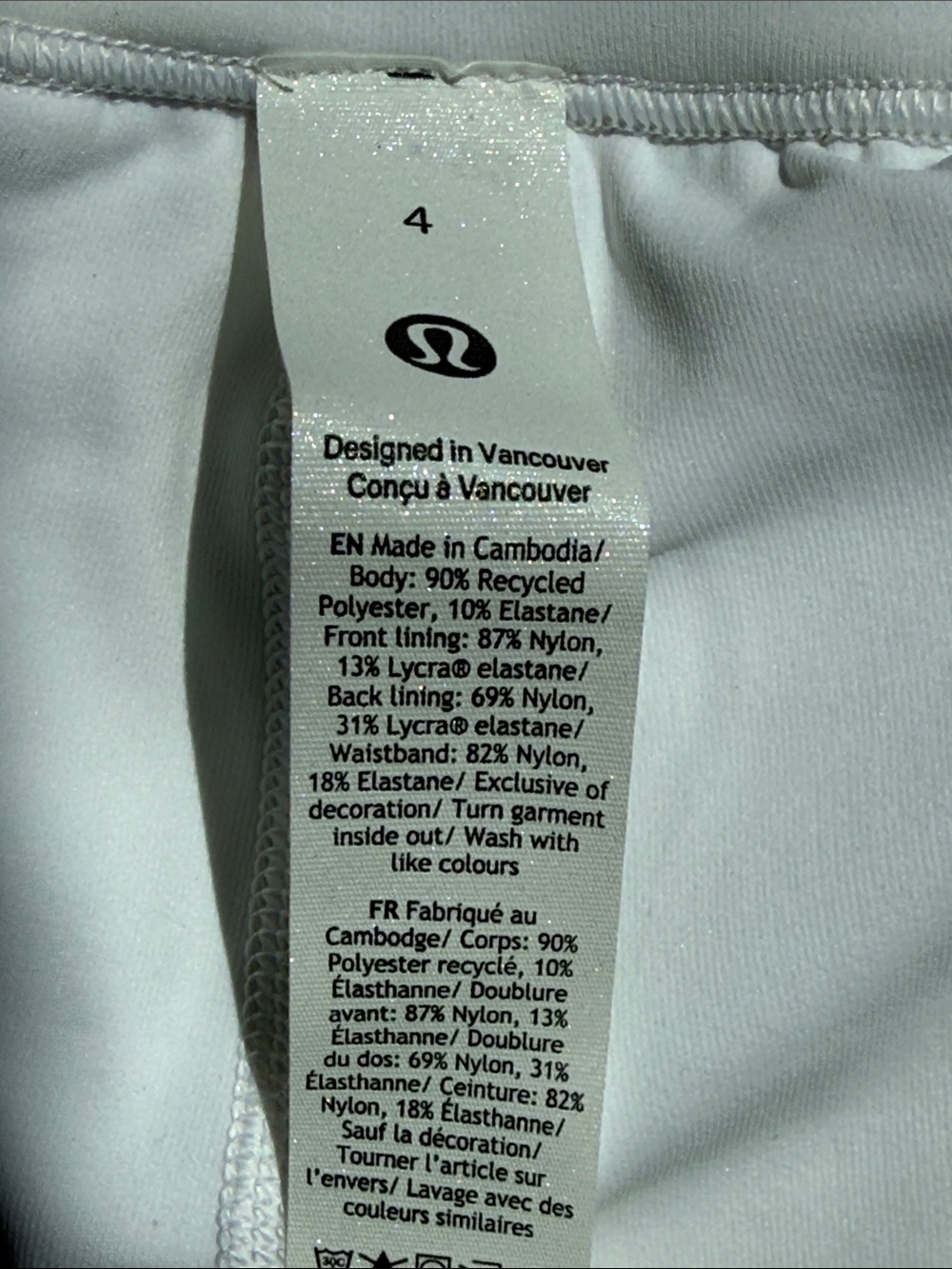 lululemon athletica White Pleated Open-Knit High-Rise Tennis Athletic Skirt-4 - Picture 11 of 14